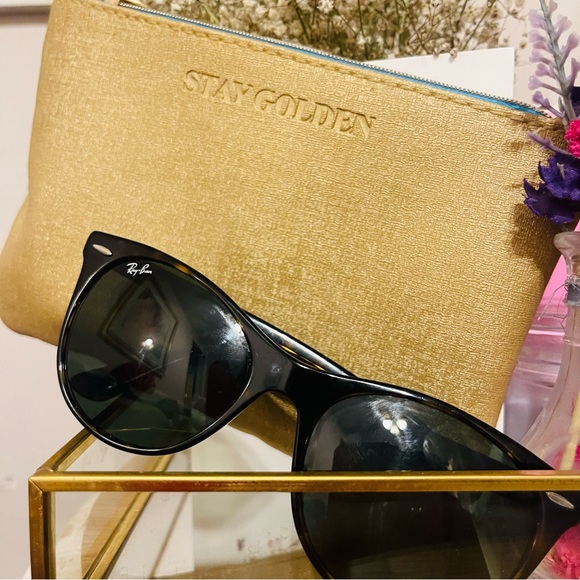 Ray-Ban WAYFARER II FLECK tortuous rims and gradient lenses with off brand pouch - Picture 4 of 10